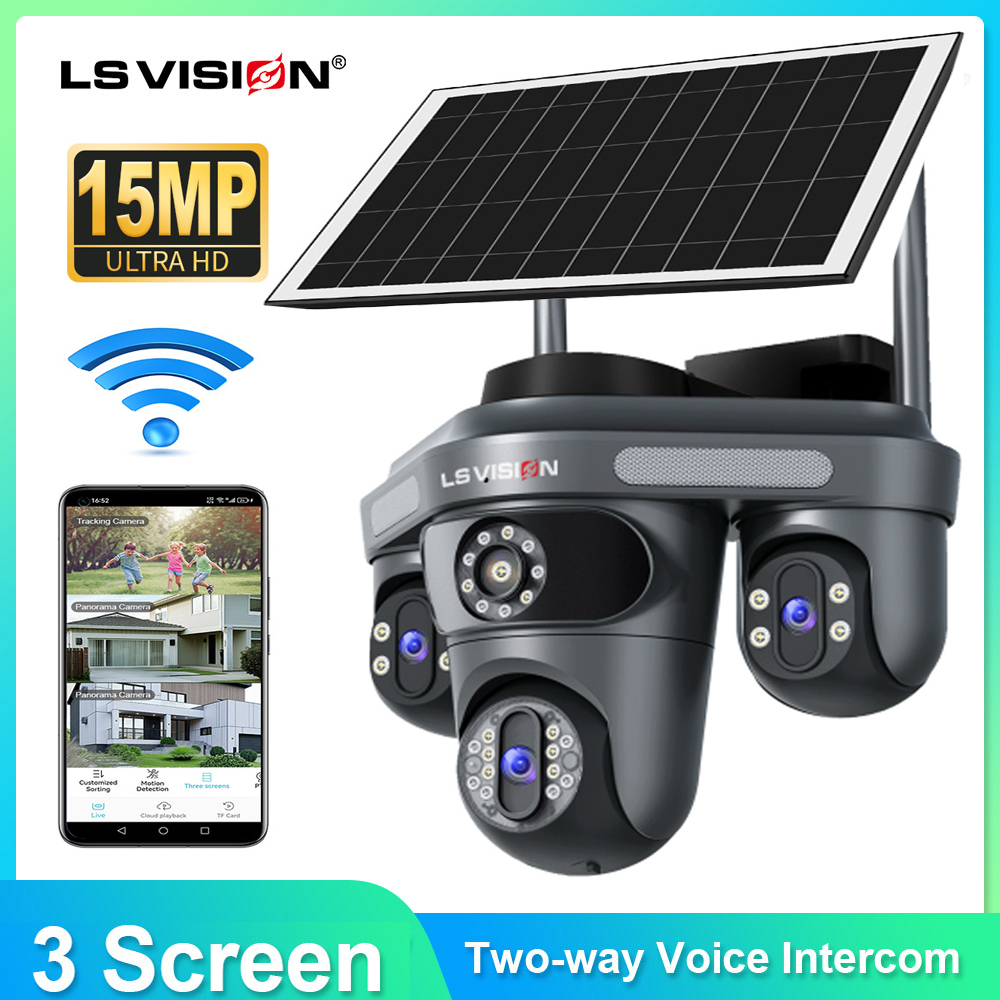 Outdoor Power Monitor - LS VISION 다중 렌즈 3화면 와이파이