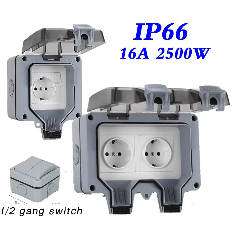 Outdoor Power Solutions - EU KR 야외 벽 방수 소켓