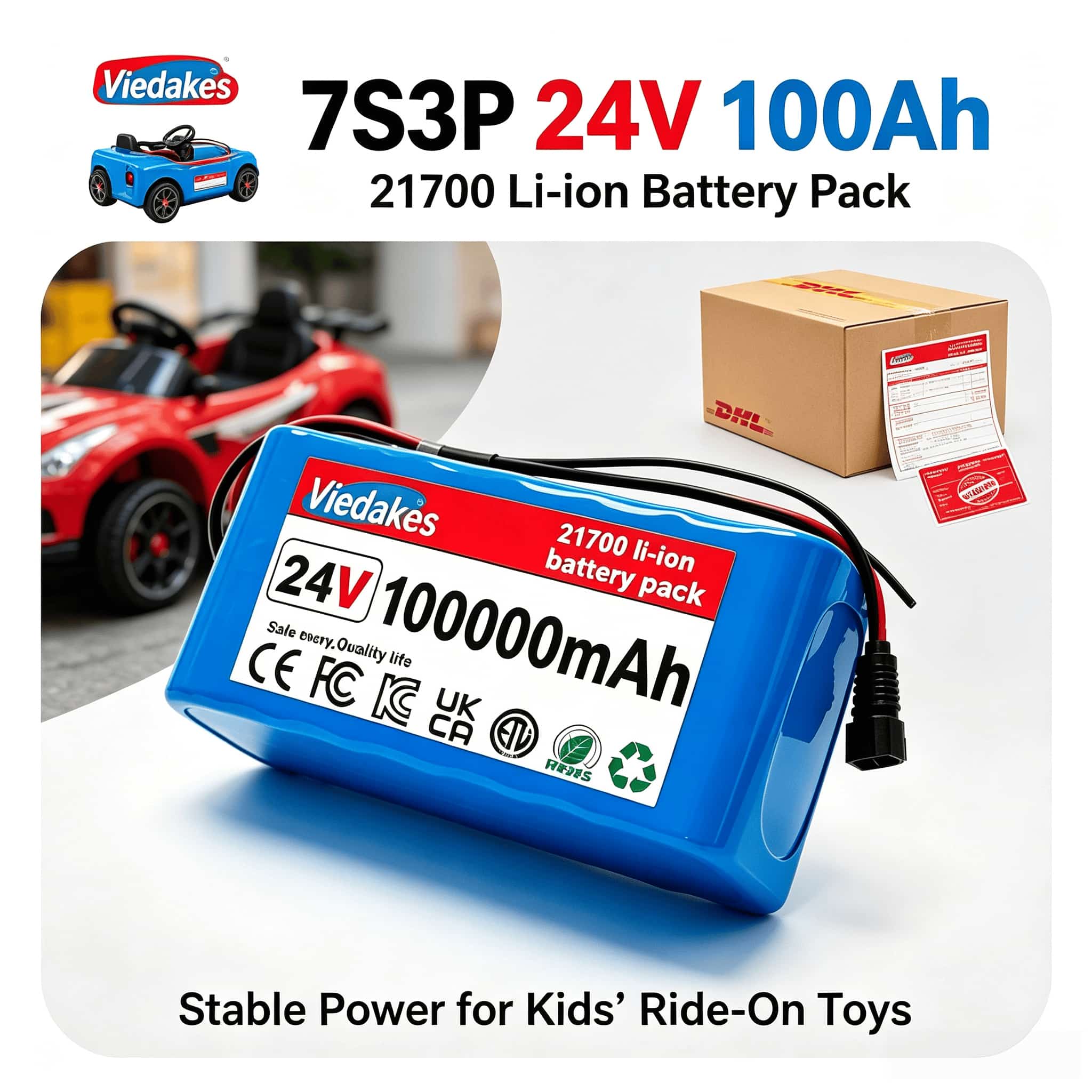Outdoor Power Wheelchair - 24V 21700 배터리 7S3P 80Ah BMS