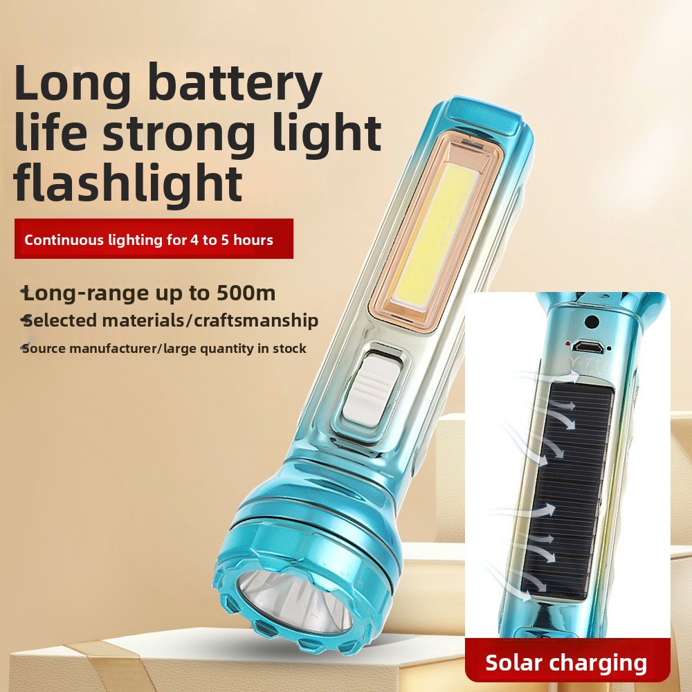 Outdoor Power Solutions - 태양열로 작동되는 초고휘도 LED 손전등 -