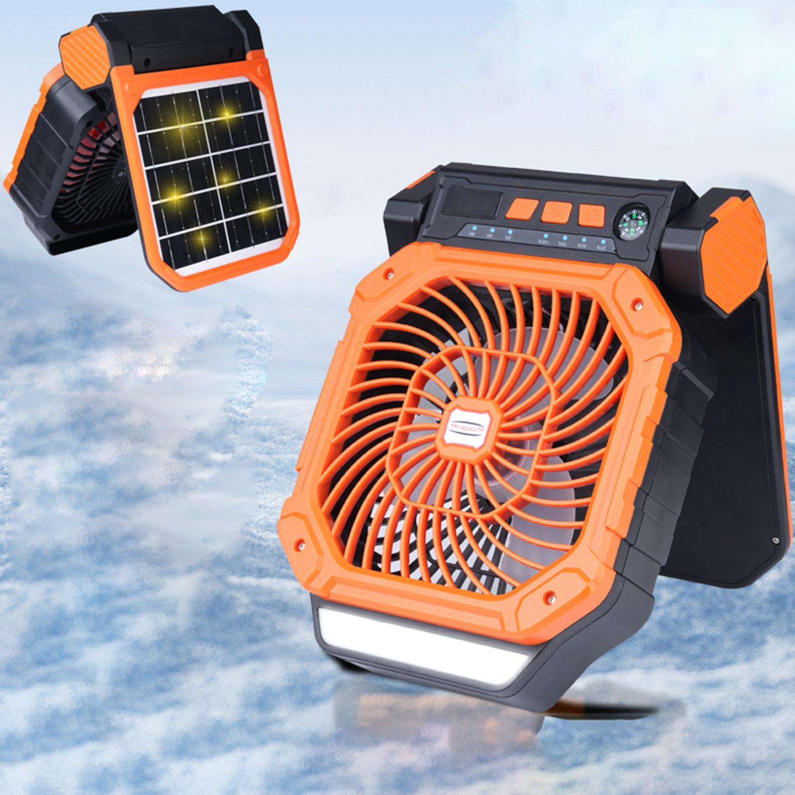Outdoor Power With Timer - 태양열 야외용 선풍기 USB 충전 캠핑용