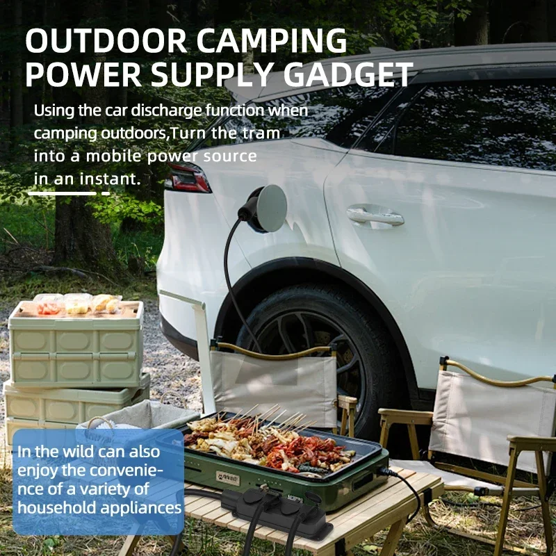 휴대용 16A 4KW 전기차 EV 충전기 V2L 케이블 - Outdoor Power Solutions 리뷰 및 가격