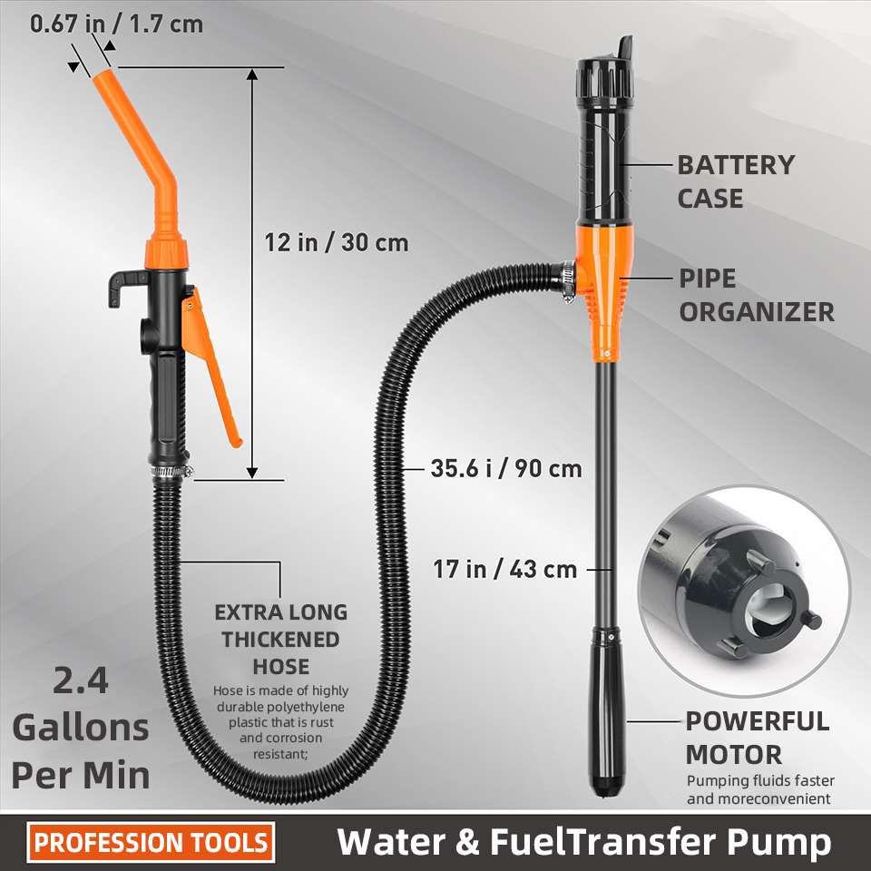 리튬 배터리 구동 연료 이송 펌프, 자동차 연료 탱크, - Outdoor Power Solutions 리뷰 및 가격