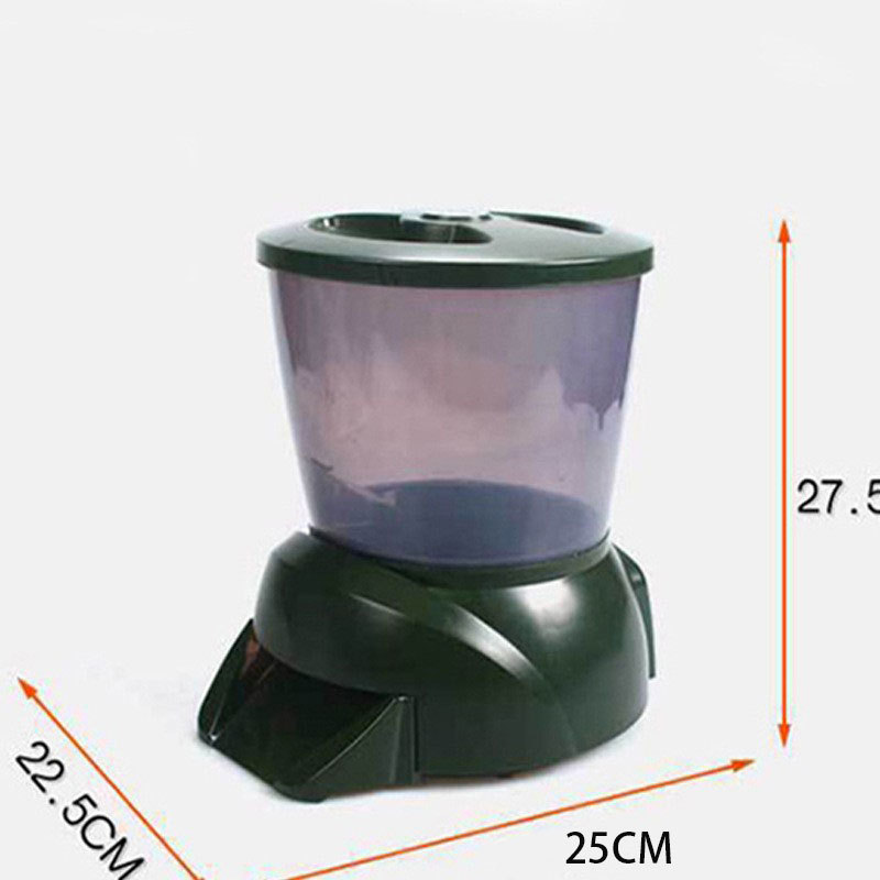 자동 물고기 먹이 공급기 대용량 배터리 구동 LCD 타 - Outdoor Power With Timer 리뷰 및 가격
