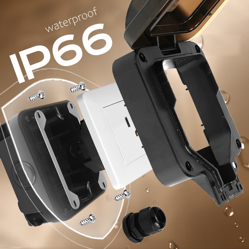 Avoir IP66 벽 방수 소켓 단일 상자 전기 콘센 - Outdoor Power Solutions 리뷰 및 가격