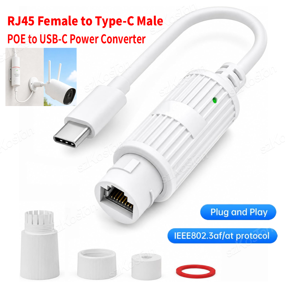 POE-USB-C 전원 변환기 RJ45 암-타입-C 수 - Outdoor Power Monitor 리뷰 및 가격