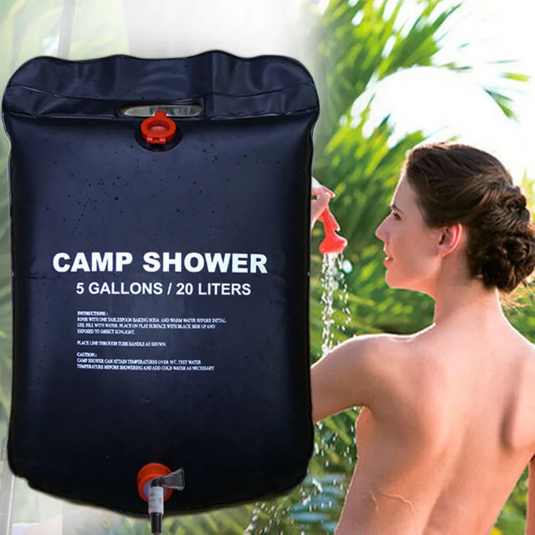 대용량 20L 야외 샤워백 태양열 가열 캠핑 해변 여행 - Outdoor Power Solutions 리뷰 및 가격