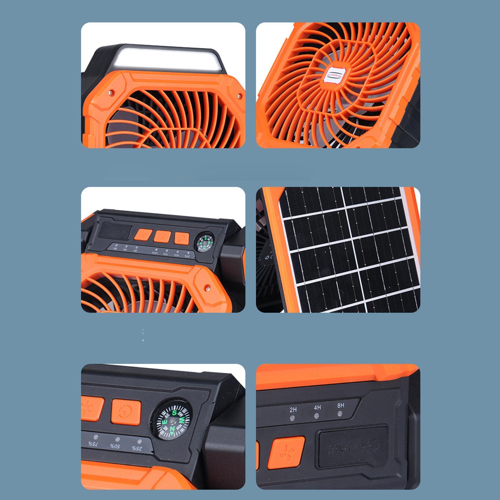태양열 야외용 선풍기 USB 충전 캠핑용 선풍기 90도 - Outdoor Power With Timer 리뷰 및 가격